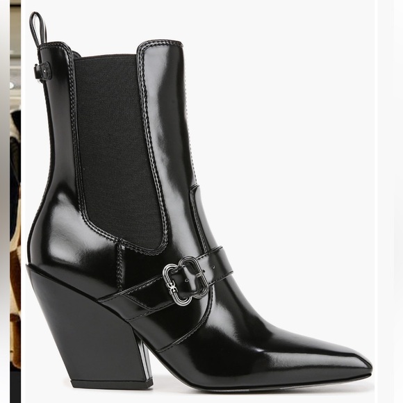NWOT Sam Edelman Suzette Chelsea Boot In Black Size 8.5 - Picture 5 of 17